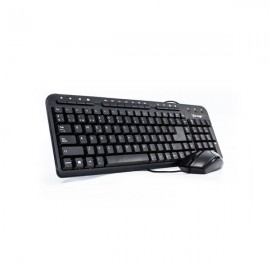 KIT VORAGO KM-105 TECLADO Y MOUSE ALAMBRICO MULTIMEDIA USB