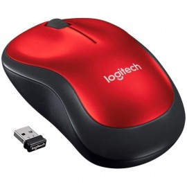 MOUSE LOGITECH M185 ROJO INALAMBRICO USB (910-003635)