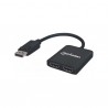 VIDEO SPLITTER MANHATTAN DISPLAYPORT 1DP IN:2HDMI OUT USB/MST 152716