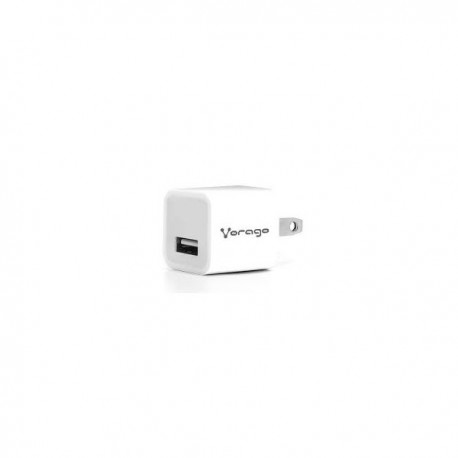 CARGADOR PARA PARED VORAGO AU-105 CON 1 PUERTO USB BLANCO