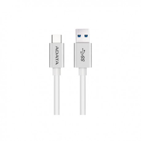 CABLE USB TIPO C ADATA USB A-C BLANCO 1 MT ACA3AL-100CM-CSV