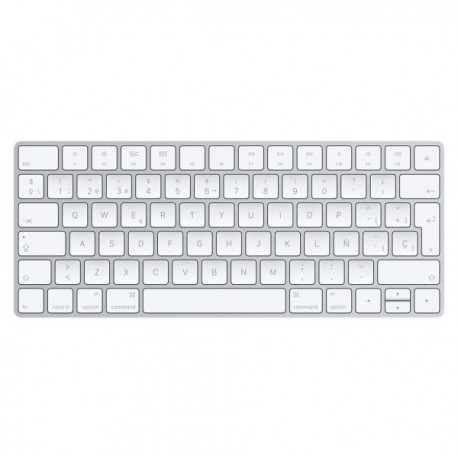 TECLADO INALAMBRICO MAGIC KEYBOARD APPLE MLA22LZ/A-BT BLANCO PLATA