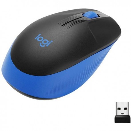 MOUSE LOGITECH INALAMBRICO M190 AZUL AMBIDIESTRO 910-005903