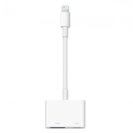 ADAPTADOR LIGHTNING A AV DIGITAL APPLE, HDMI, BLANCO MD826AM/A