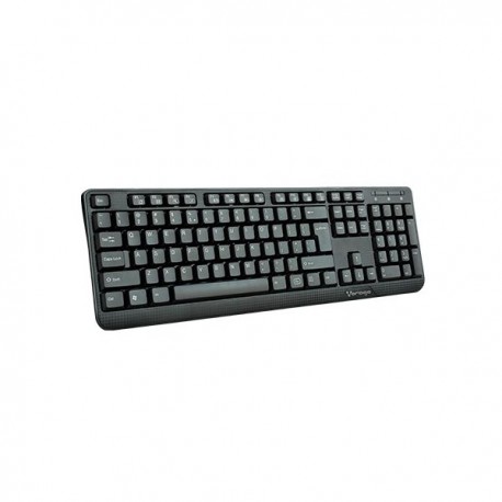 TECLADO VORAGO KB-102 MULTIMEDIA USB NEGRO