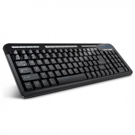 TECLADO VORAGO KB-202 MULTIMEDIA USB NEGRO