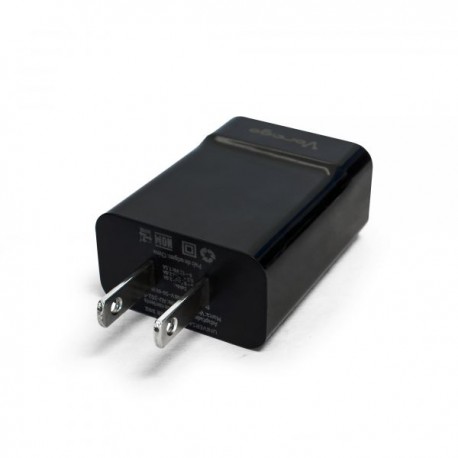 CARGADOR PARED CARGA RAPIDA VORAGO AU-302 QUICK CHARGE 2.4A NEGRO