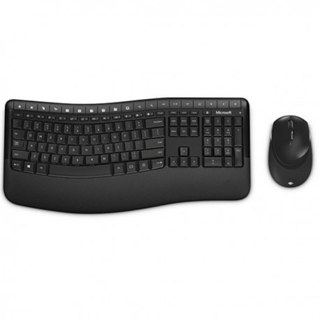 KIT DE TECLADO Y MOUSE WIRELESS MICROSOFT COMFORT DESKTOP 5050 NEGRO