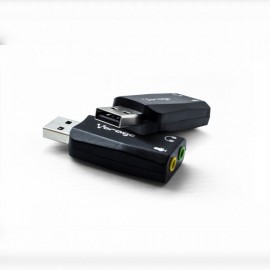 ADAPTADOR DE AUDIO USB VORAGO ADP-201 3.5mm 5.1
